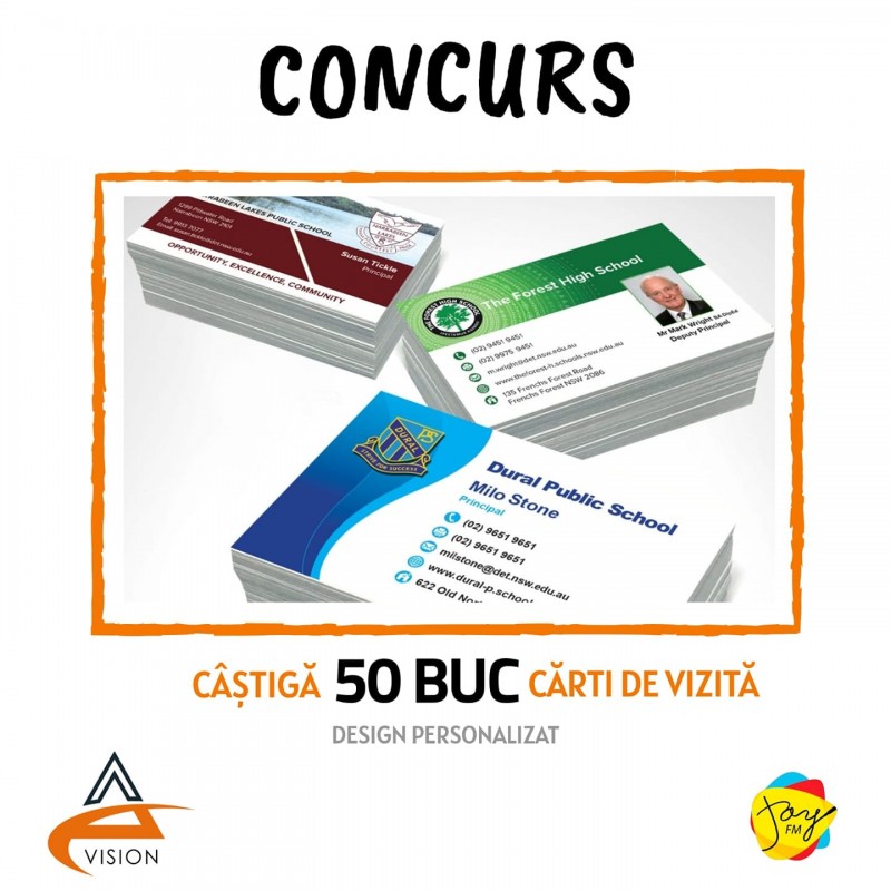 Câștigă 50 buc. cărți de vizită by AC Vision (ÎNCHEIAT)